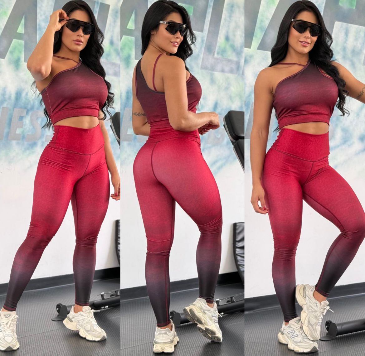 Conjunto Brave rojo
