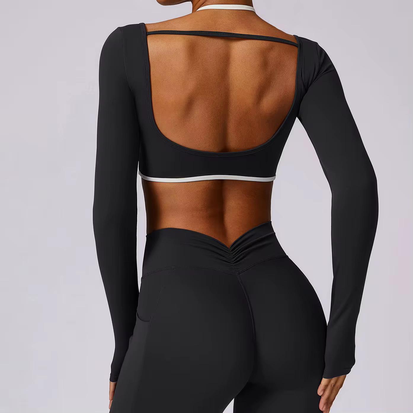 Conjunto yoga de manga larga