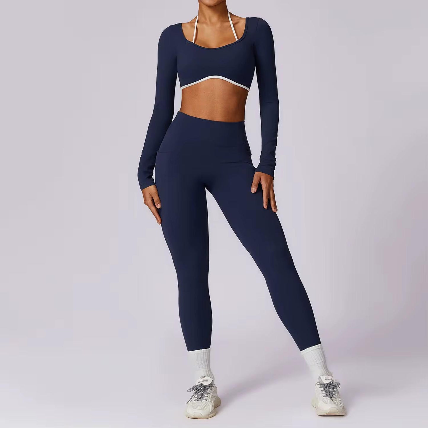 Conjunto yoga de manga larga