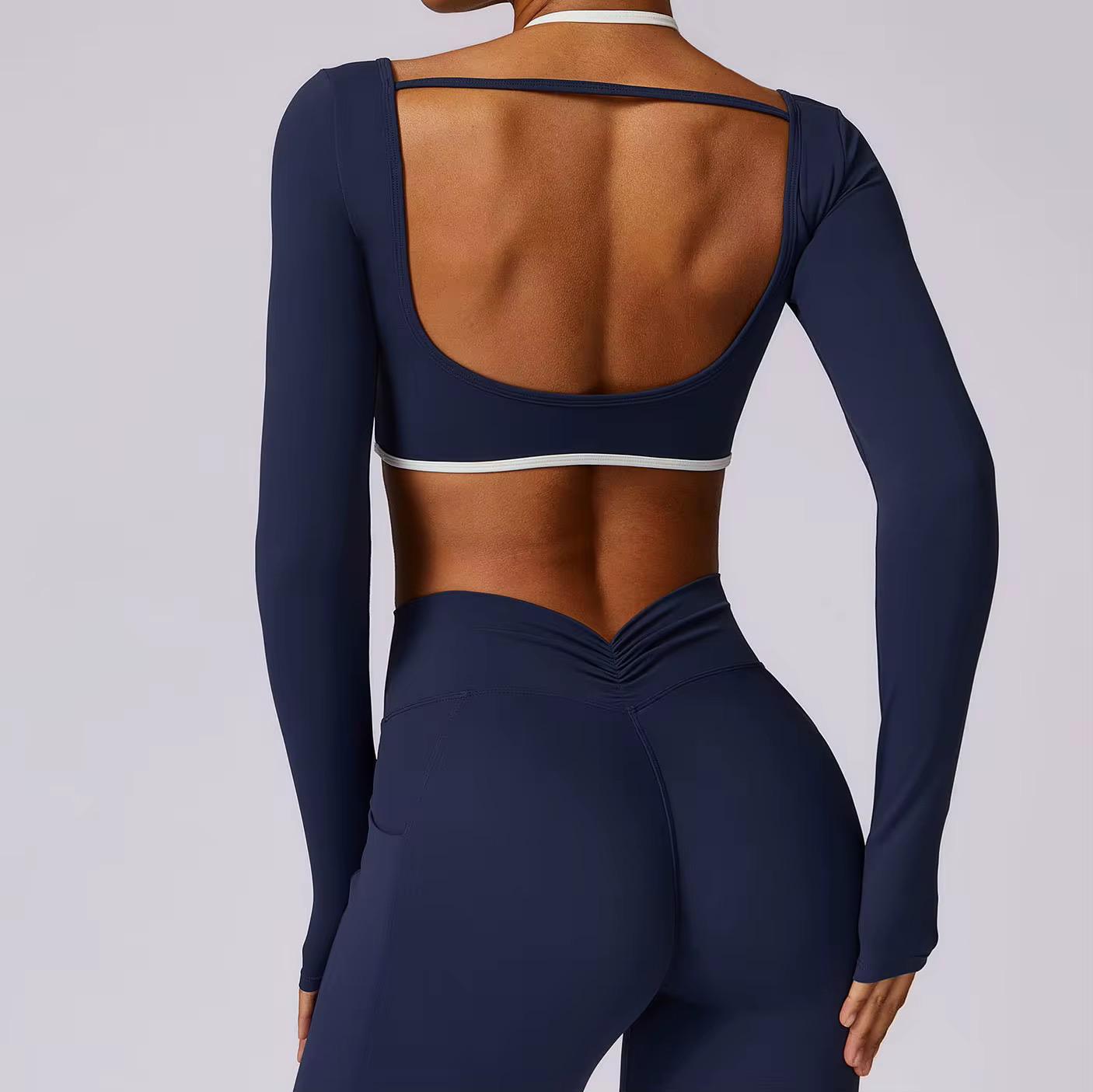 Conjunto yoga de manga larga
